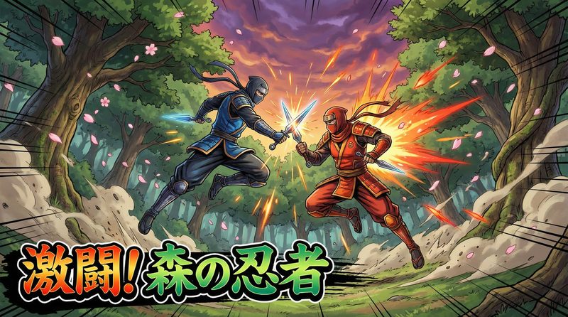 抖荫短视频原创动作视频 - 忍者森林激战